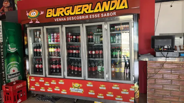 Expositor, refrigerado, 5 portas de vidro 