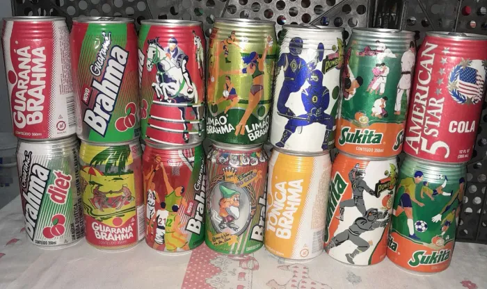Colecao latas refrigerante brahma
