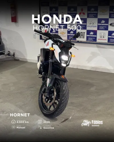 HONDA CB HORNET 500 2026 (4.000 KM RODADOS)