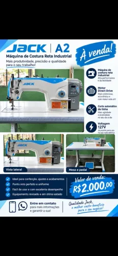 Máquina de costura reta Jack A2