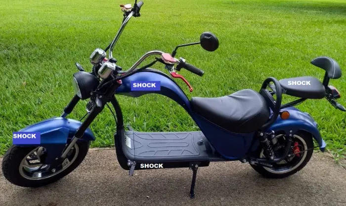 Scooter Eletrica Chopper Com banco Passageiro2500w W7