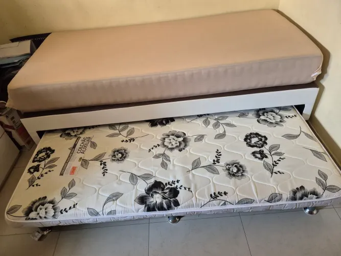Cama de solteirão c/ auxiliar ortobom 