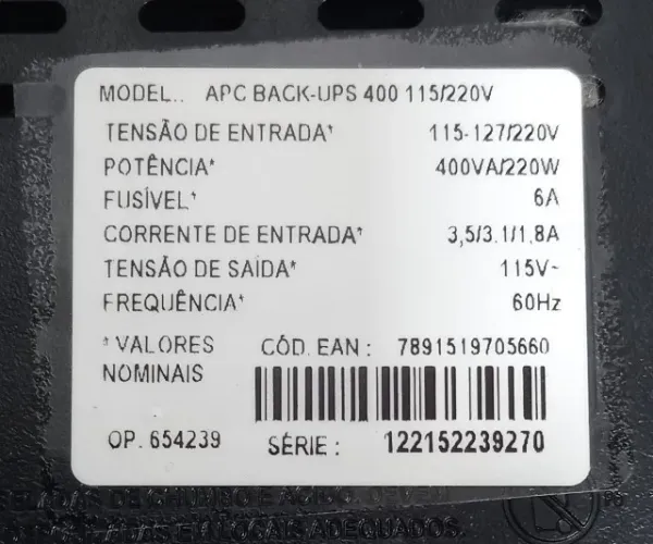 APC Back-UPS 400 Usado