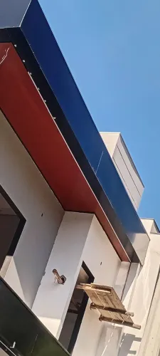 Instalação  de acm e luminarias