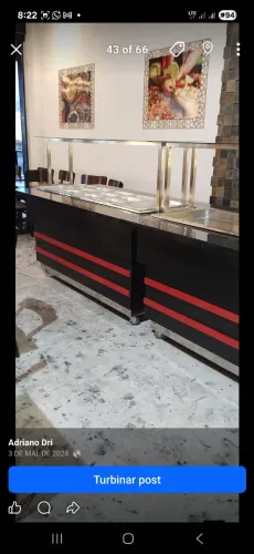 Balcão buffet selv service