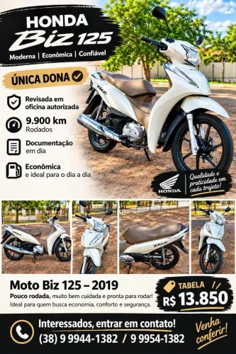 Biz pouquíssimo rodada preço tabela