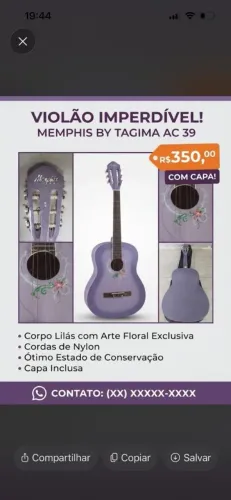 Violão Memphis Tagima
