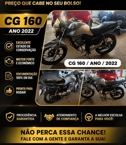 CG 160, Nova de mais, documento em dia só tranferir 13.000