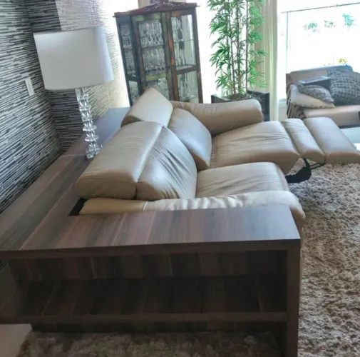 Sofá elétrico natuzzi em couro