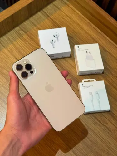 Iphone 12 Pro Max 128gb Gold Dourado Impecável + Acessórios lacrados