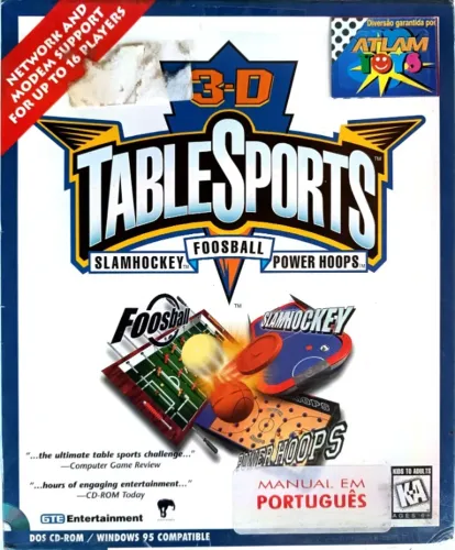 cd de jogo table sports slamhockey foosball power hoops manual português lacrado 130cx