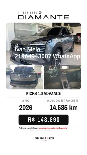 Nissan Kicks 1.0 Turbo Advance 2026