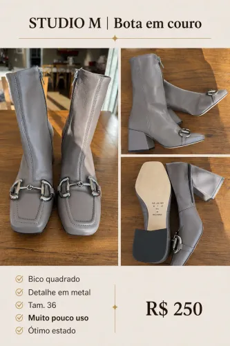 Bota estilo Gucci