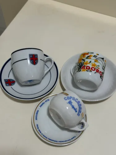 3 XÍCARAS CAFÉ VINTAGE - PORCELANA GERMER E SCHMIDT 
