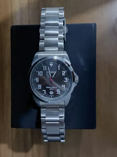 Relógio Orient Masculino Metal Novo Nunca Usado com Caixa