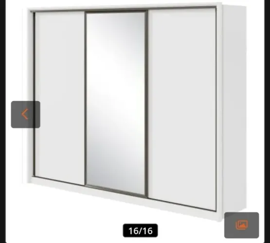 Guarda-roupa 3 portas com espelho