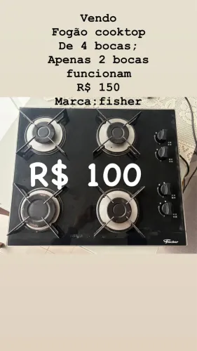 Fogão cooktop
