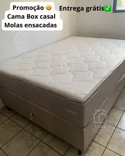 Cama box casal molas ensacadas entrega grátis