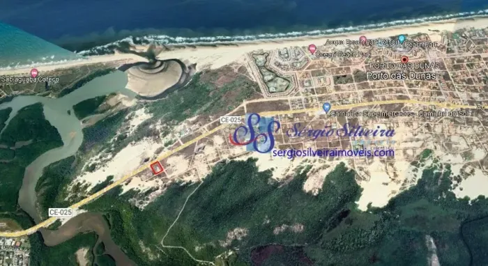 Amplo terreno com 7.500m² em excelente localização no Porto das Dunas.