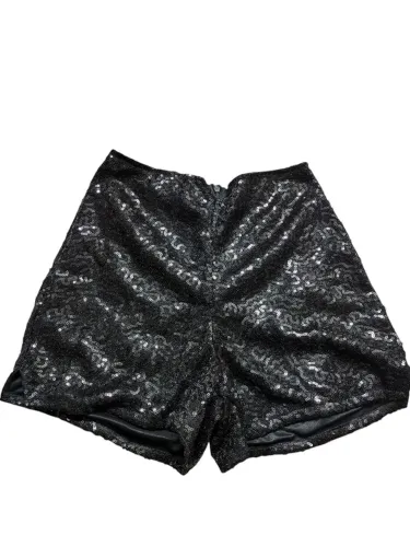 Shorts paetê preto P