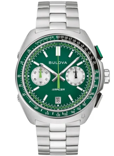 Relógio Bulova Racer Verde 98b468 original novo