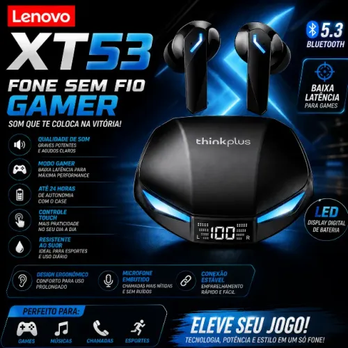 Fone de Ouvido Lenovo Xt53