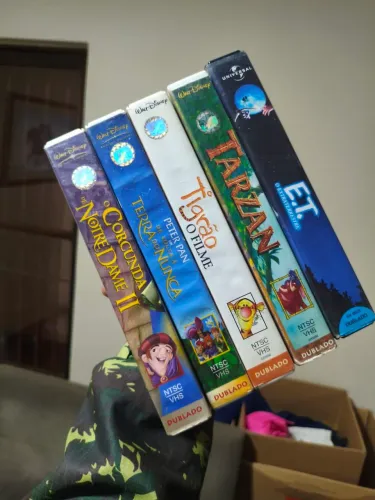5 Fitas VHS Disney Original