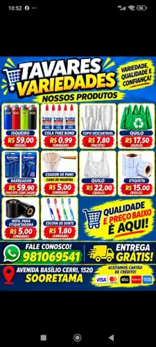 Preço baixo e aqui
