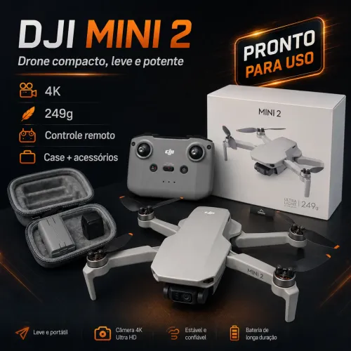 Drone DJI MINI 2 - com 2 baterias
