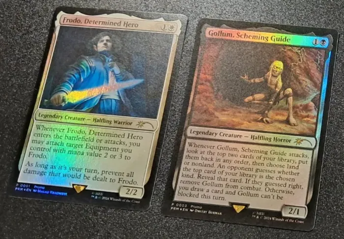 Frodo e Gollum - Cartas de Magic the Gathering Senhor dos Anéis