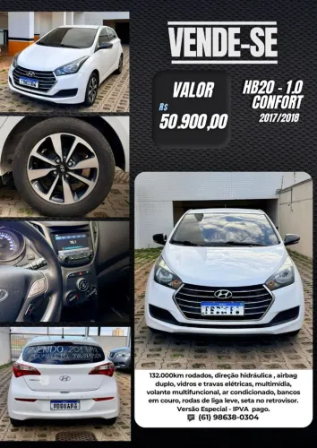 Hyundai HB20 Comf./c.plus/c.style 1.0 Flex 12V 2018