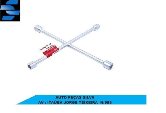 Chave De Roda 4 Bocas Tipo Cruz Grande 17x19x21x23mm Promoção gf