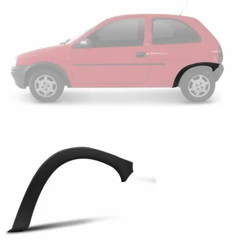 Moldura Paralama acabamento alargador Friso Traseiro GM Corsa Hatch 1994 a 2002 2/4 Portas