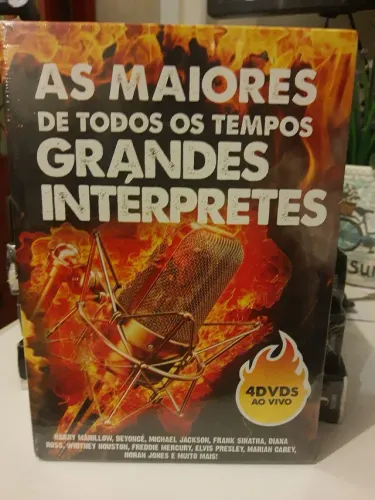 DVD - BOX - AS MAIORES MÚSICAS E GRANDES INTÉRPRETES ( 4 DVD'S NOVOS E LACRADOS)