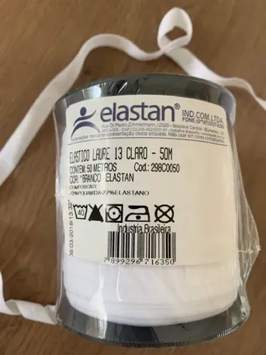 Elástico laure 13 branco / elastan 