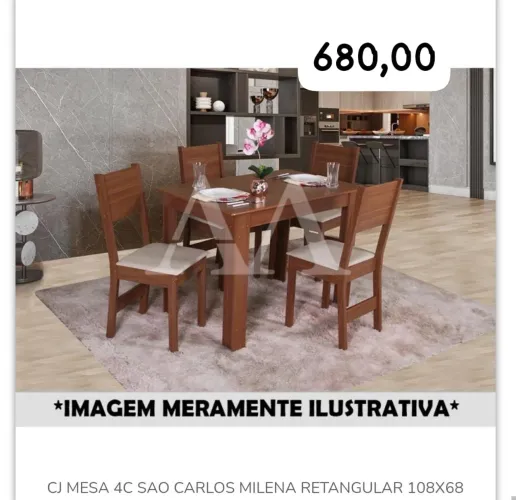 MESA POR APENAS 680,00 com frete grátis