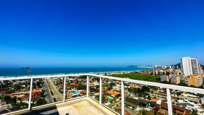 Puerto Madero Guarujá, cobertura a venda com vista para o mar.