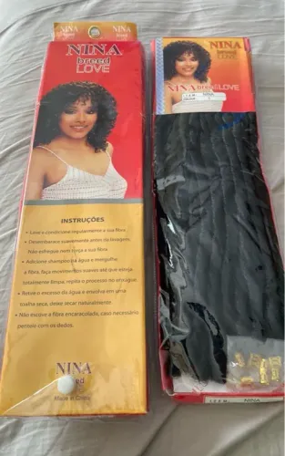 kit 2 pacotes cabelo nina softex dread crochet braid