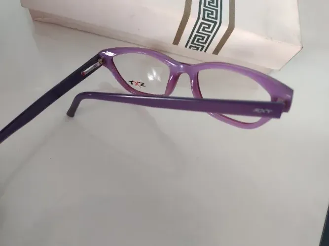 óculos (armação) acetato roxo e lilás 