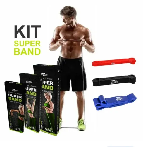 Kit 3 super Bands Mbfit (leve moderada pesada)