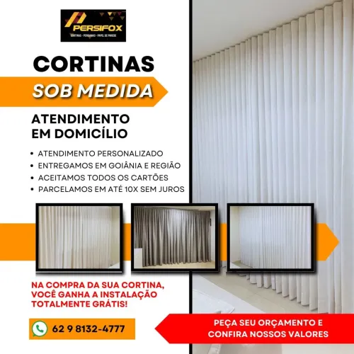 Cortinas e Persianas sob medidas