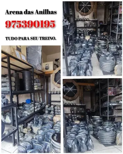 Halter barra anilhas piso peso
