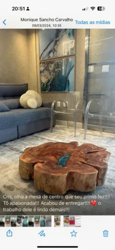 Mesa de Centro Rustica