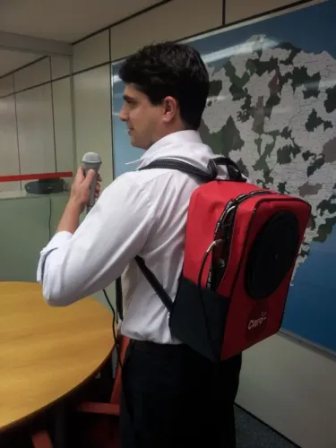 Mochila de Som para propaganda volante