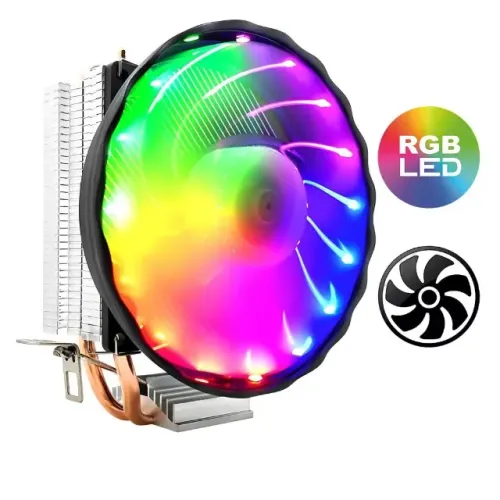 Air Cooler Knup KP-VR330 120mm Led Rainbow Intel/AMD LGA1700/1366 - WZetta