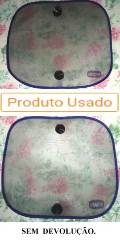2 Telas protetora Para sol Chicco Tapa sol luz Carro Ventosa Janela Vidro Infantil Criança
