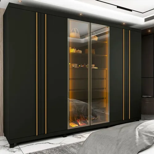 Guarda-Roupa Porta Reflect e Iluminação Absolut 273cm MDF (Novo)