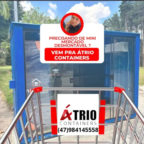 Mini Mercado Desmontável em Container