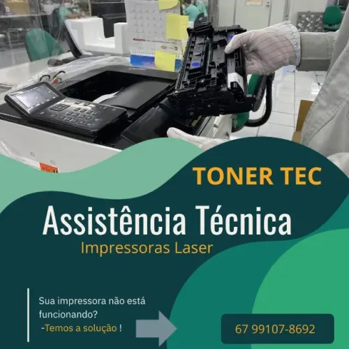 -TONER TEC IMPRESSORAS LASER - MANUTENÇÃO em IMPRESSORAS Laser. -Venda de Cartuchos de Ton