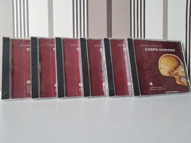 6 CD-ROMs Enciclopédia Multimídia do Corpo Humano LACRADOS